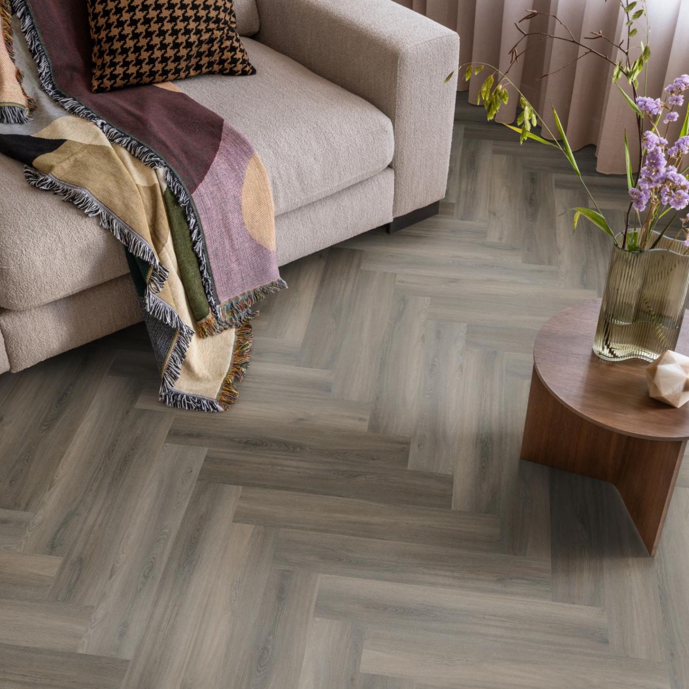 Ambiant Spigato Visgraat Click Dark Grey - Klik PVC Vloer