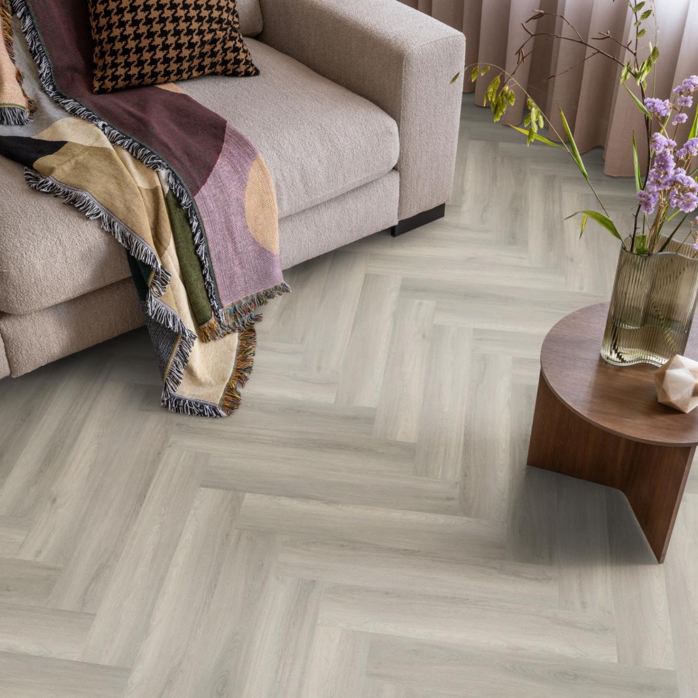 Ambiant Spigato Visgraat Click Grey - Klik PVC Vloer