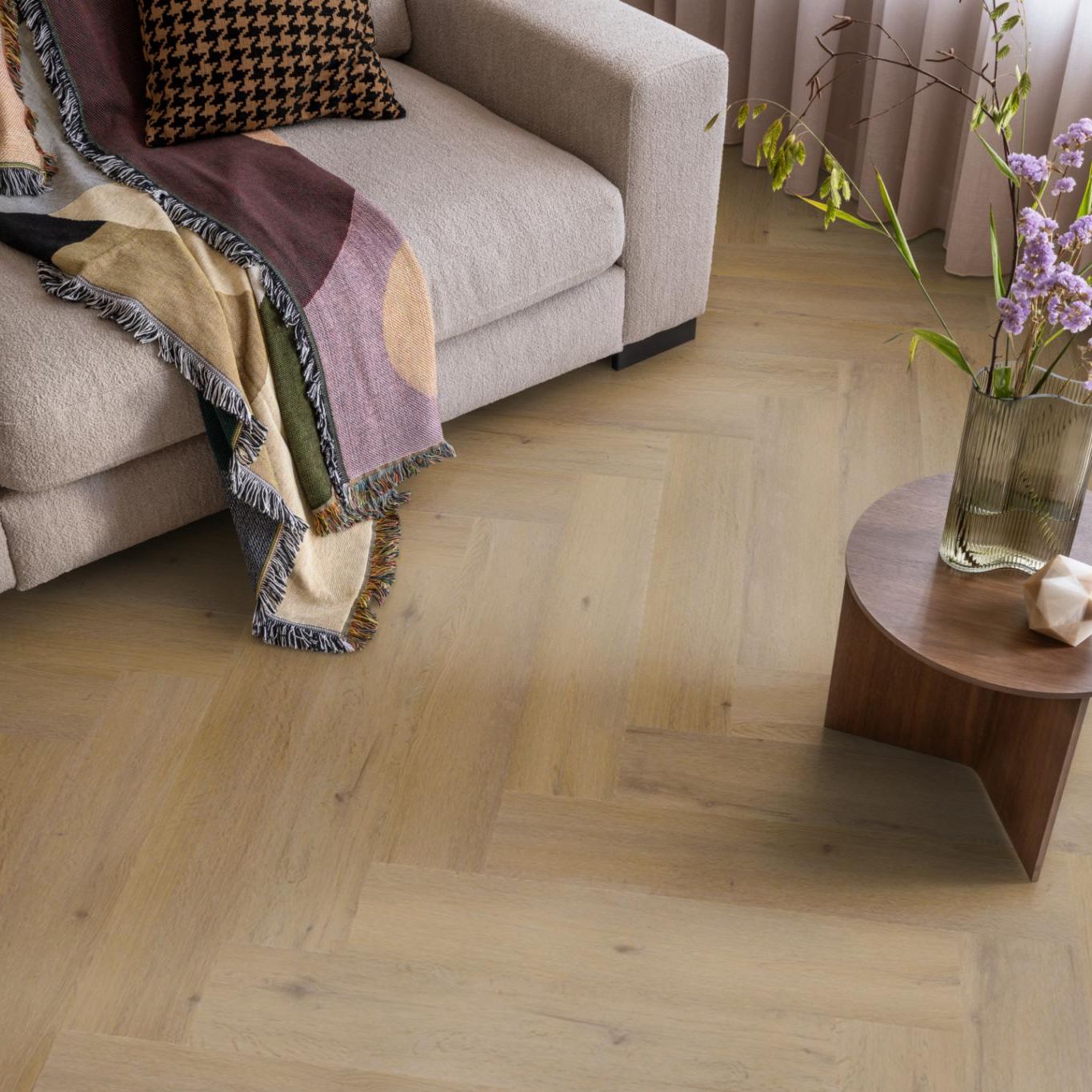 Ambiant Spigato Vivero Visgraat Dryback Dark Oak - Plak PVC Vloer