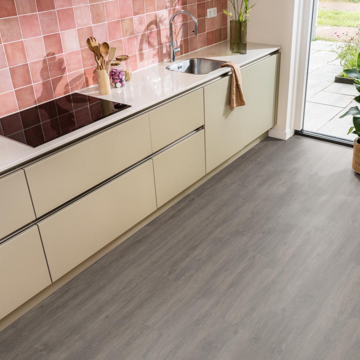 Ambiant Supremo Dryback Dark Grey - Plak PVC Vloer