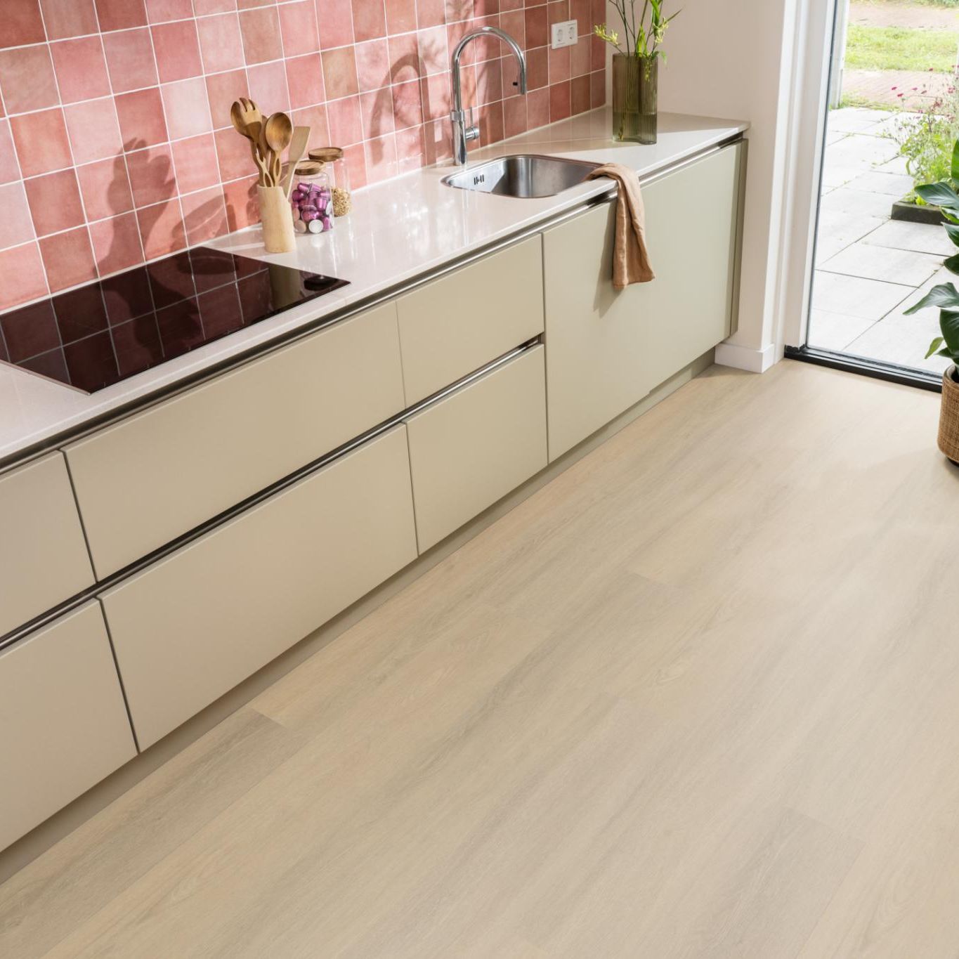 Ambiant Viranto Dryback Warm Beige - Plak PVC Vloer