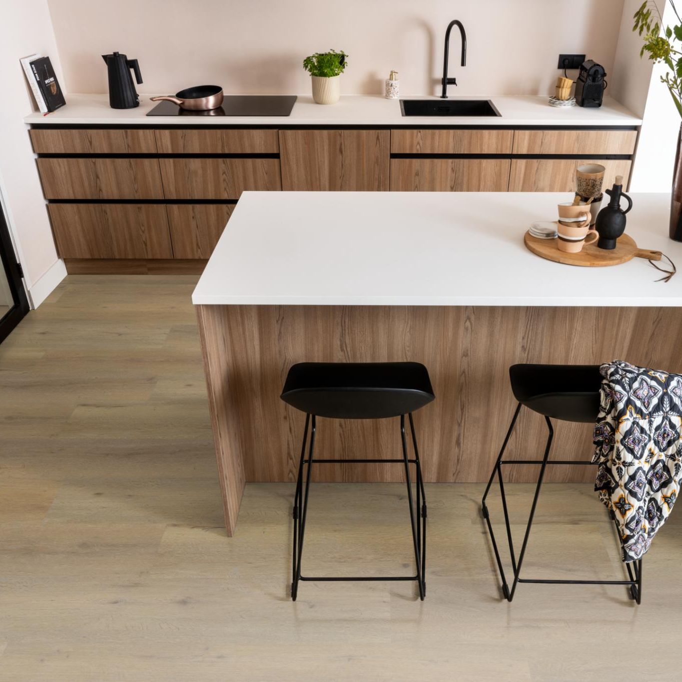 Ambiant Vivero Dryback Dark Oak - Plak PVC Vloer