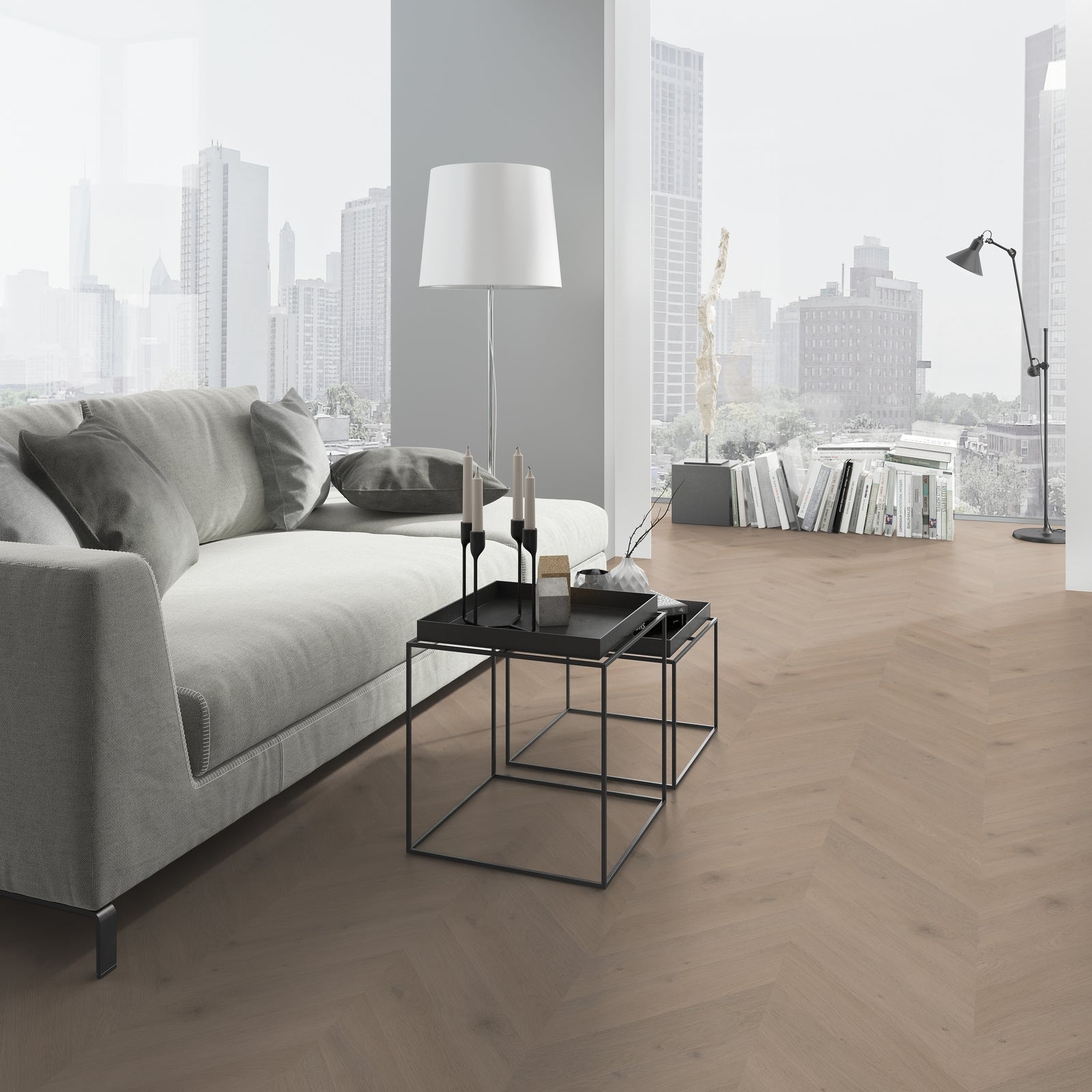 Belakos Attico Hongaarse Punt 83 Dryback - Plak PVC Vloer