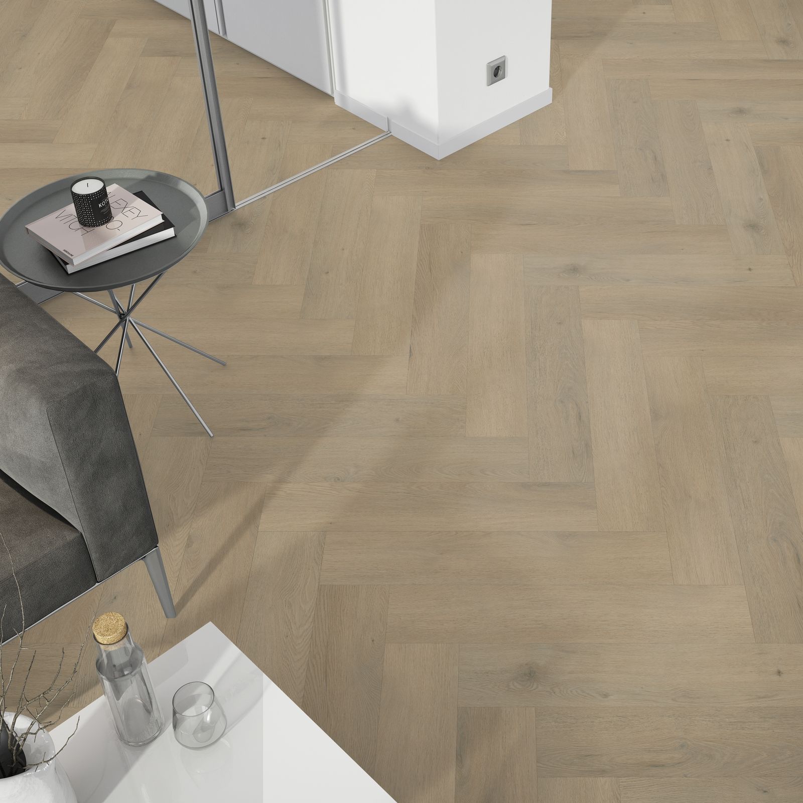 Belakos Attico Visgraat XL 86 Dryback - Plak PVC Vloer