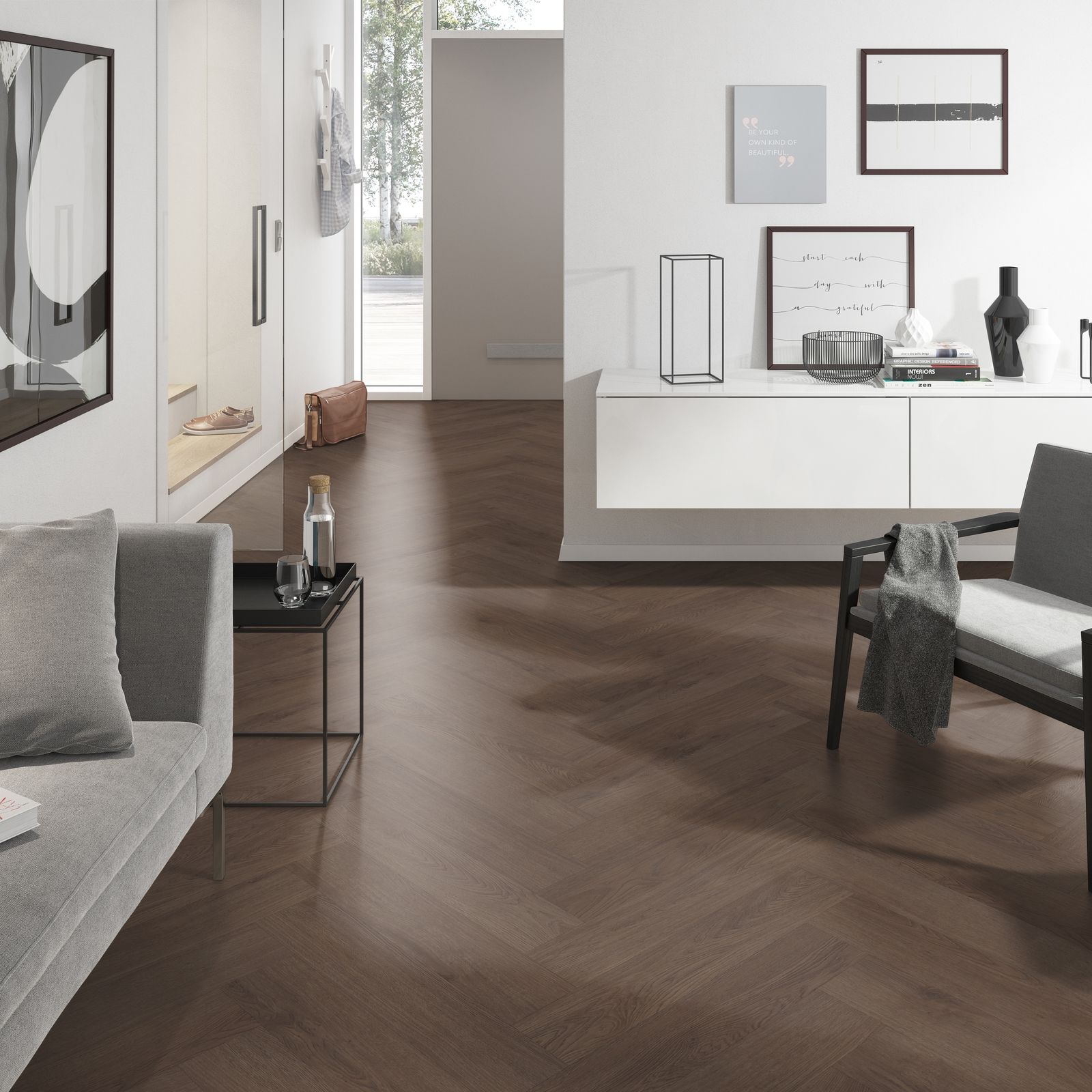 Belakos Monastro Visgraat XL 90 Rigid Click - Klik PVC Vloer