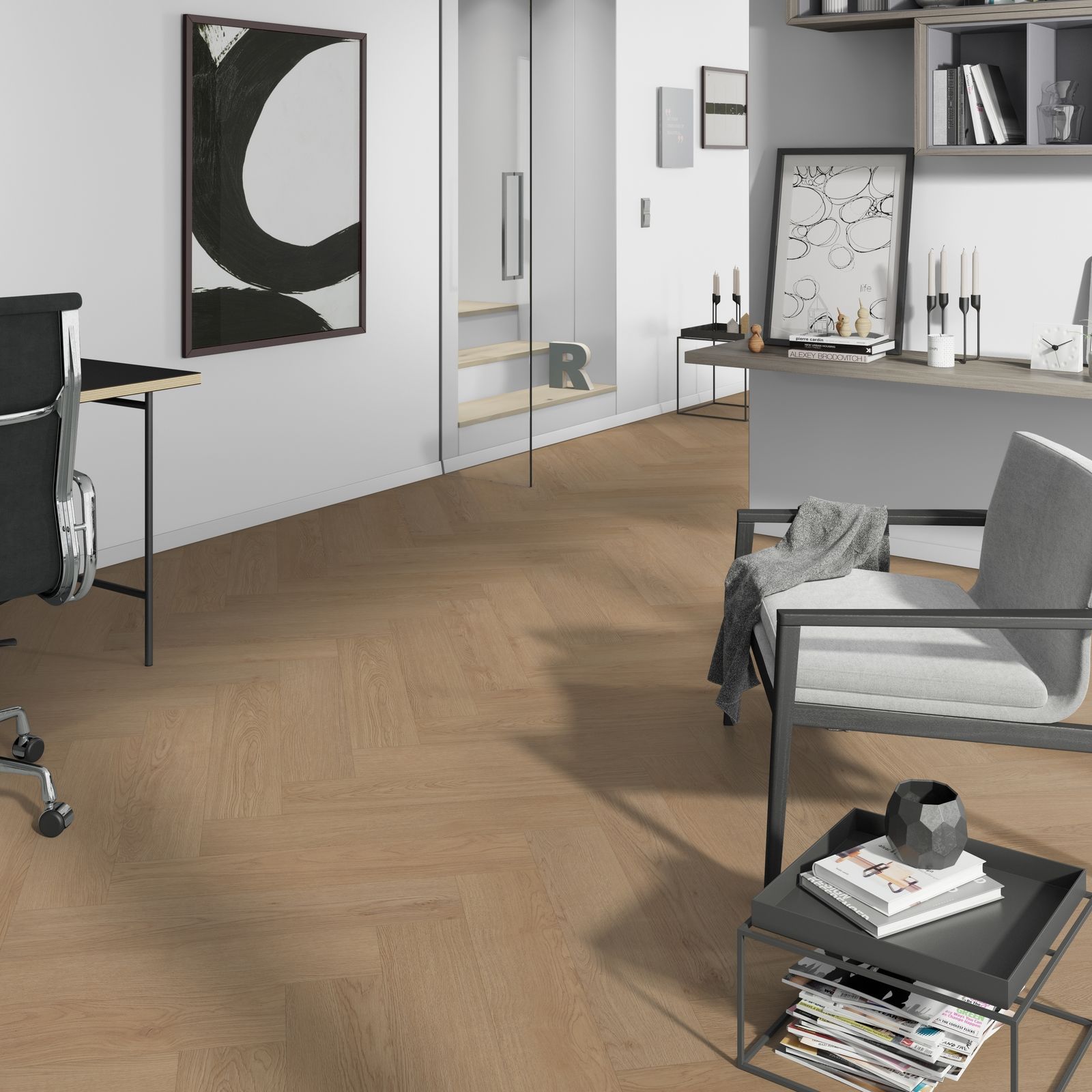 Belakos Monastro Visgraat XL 93 Rigid Click - Klik PVC Vloer