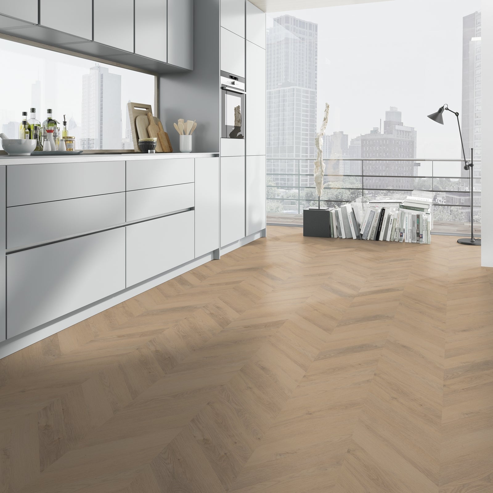 Belakos Palazzo Hongaarse Punt 72 Dryback - Plak PVC Vloer