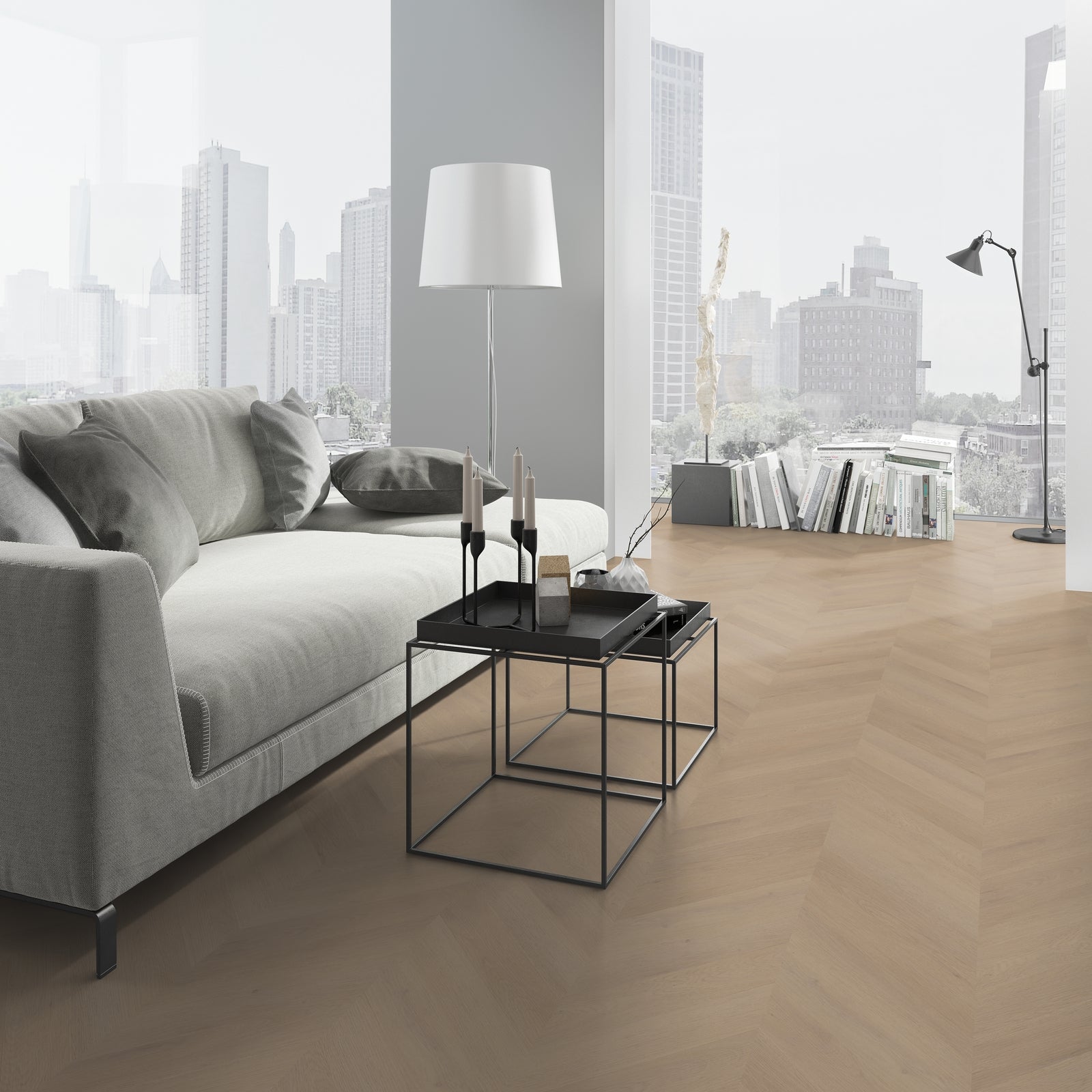 Belakos Palazzo Hongaarse Punt 77 Dryback - Plak PVC Vloer