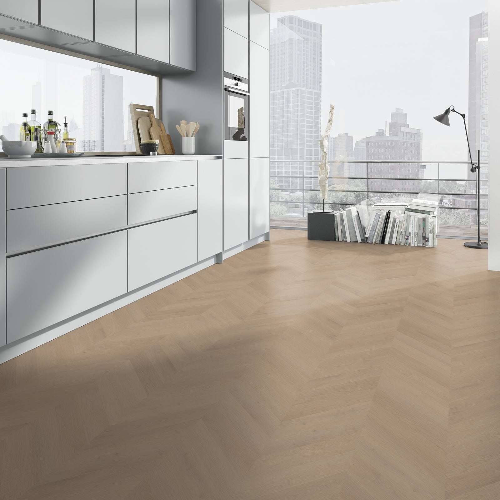 Belakos Palazzo Hongaarse Punt 77 Dryback - Plak PVC Vloer