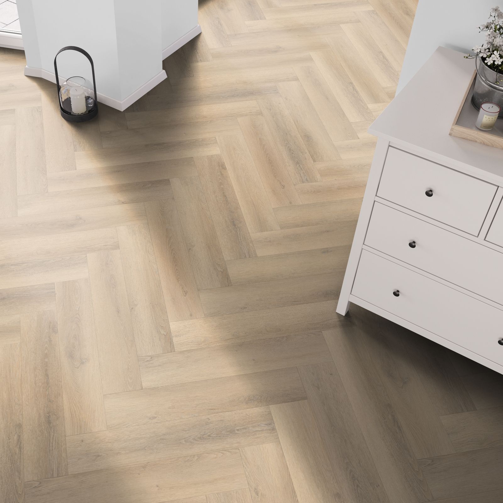 Belakos Palazzo Visgraat XL 75 Dryback - PVC Vloer