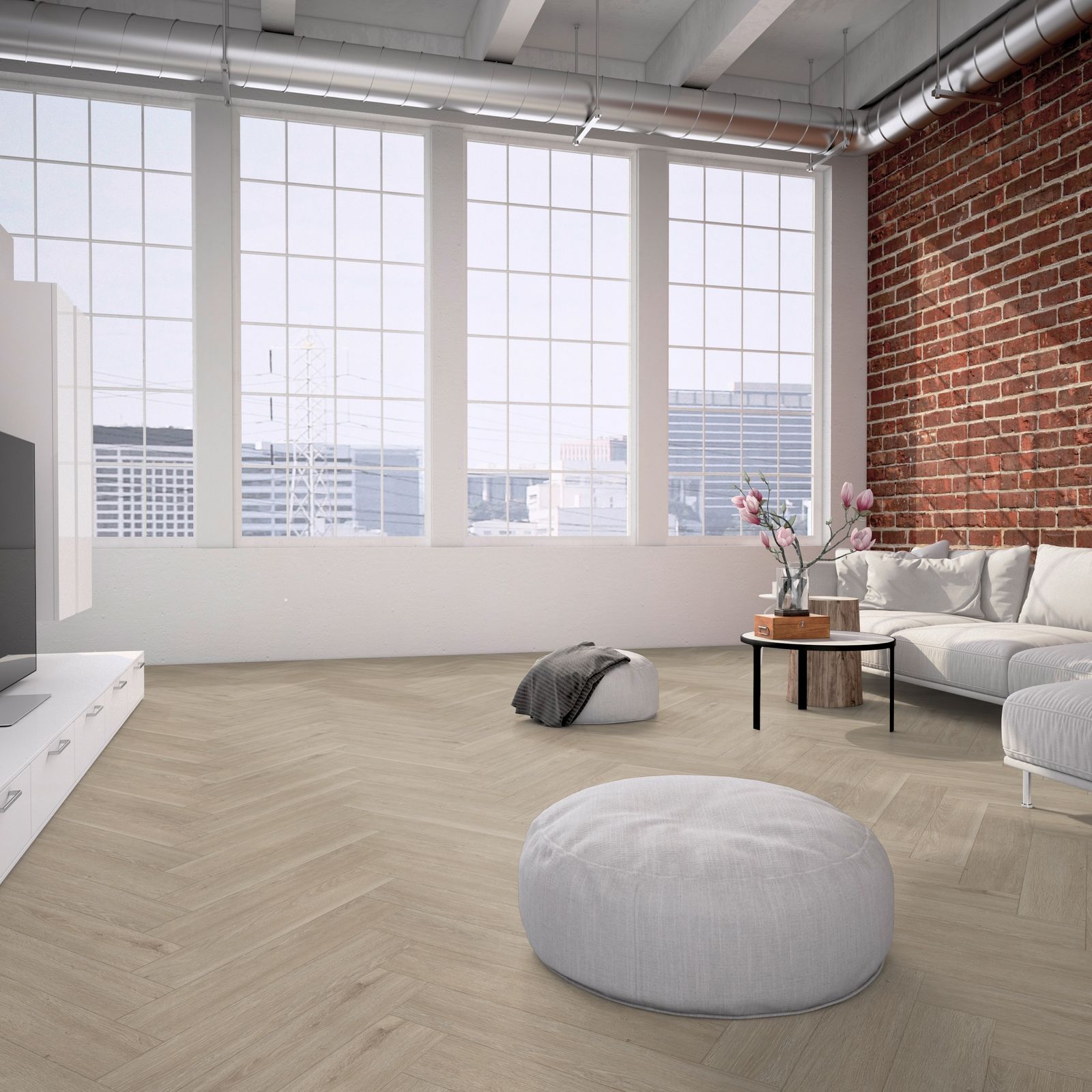 Belakos Rustico Visgraat 60 Dryback - PVC Vloer