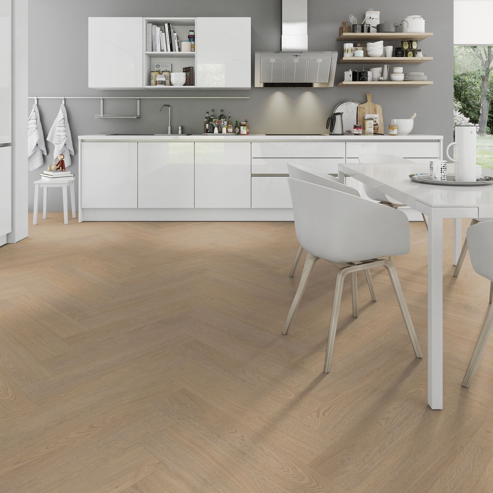 Belakos Terreno Visgraat XL 61 Rigid Click - Klik PVC Vloer