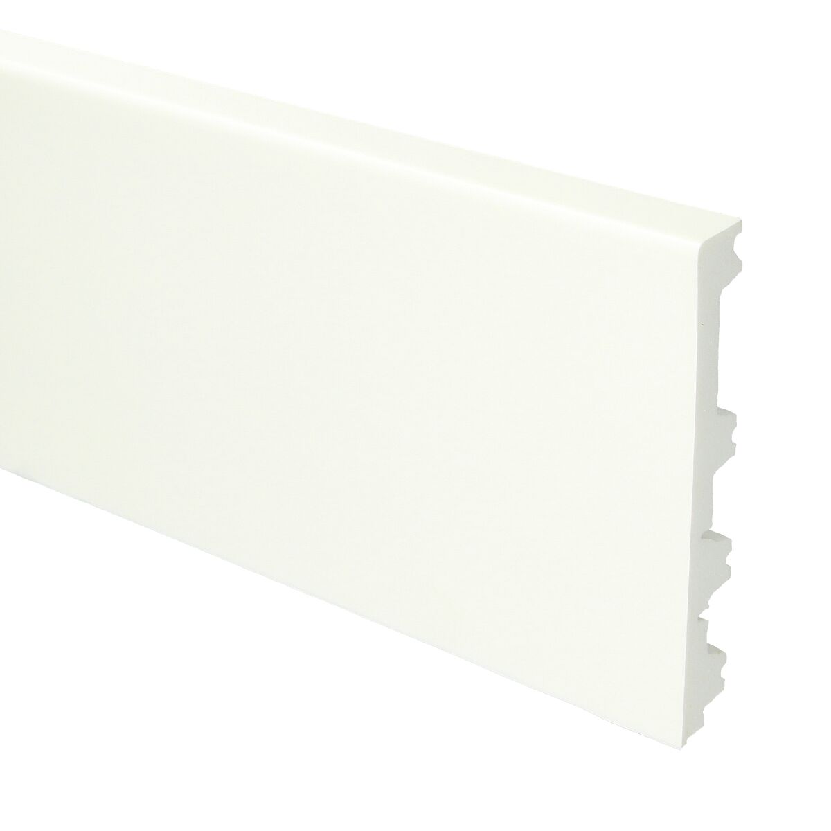 Flexibele Moderne Plint 120/90/70x15 Wit 16045