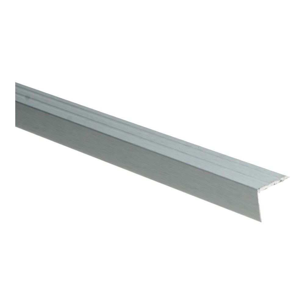 Hoeklijnprofiel 20 mm 3m Zilver Geborsteld 69258