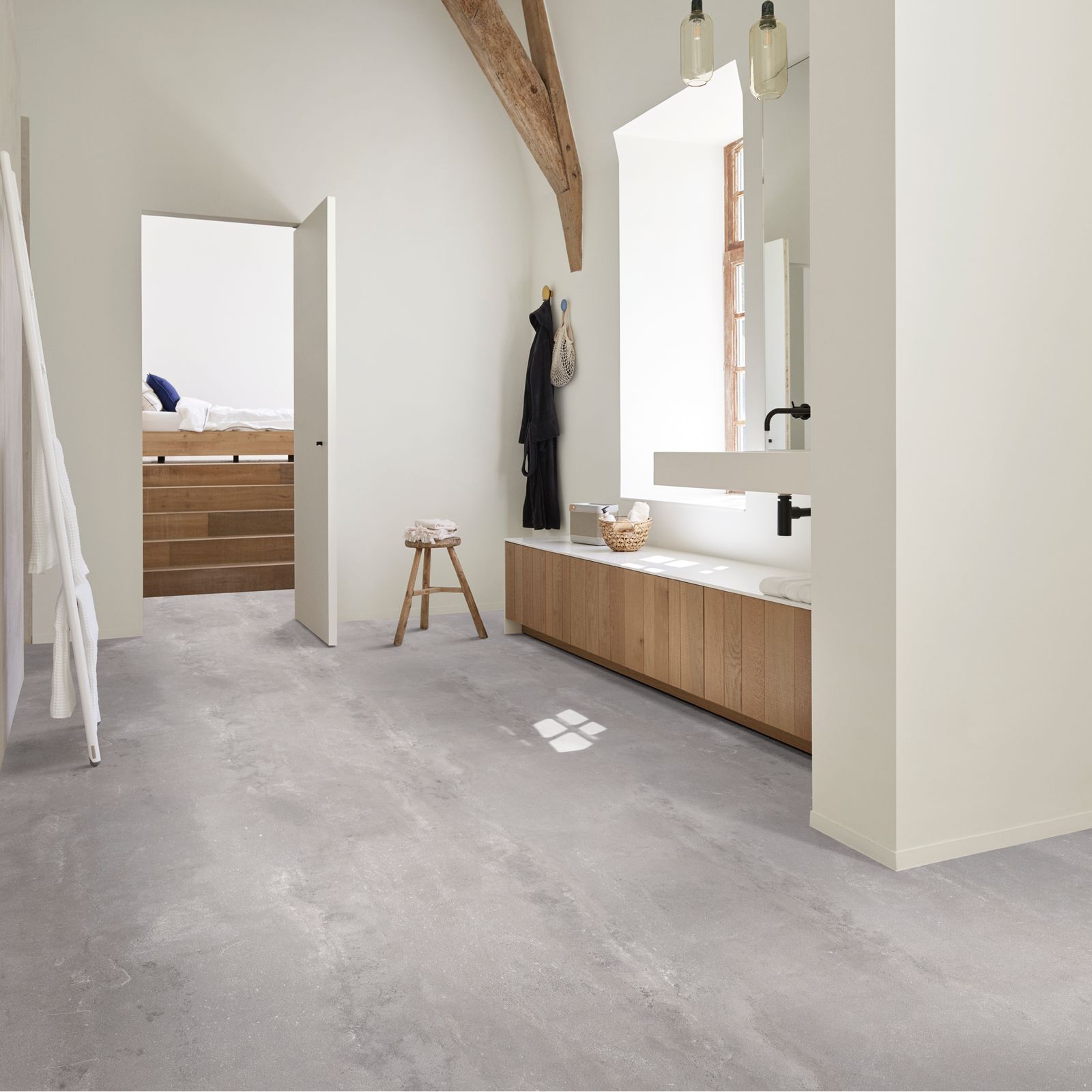 Interfloor Dynamic Cemento 643 - Vinyl - Black Tex Back