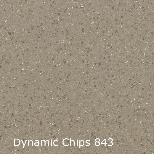 Interfloor Dynamic Chips 843 - Vinyl - Black Tex Backing