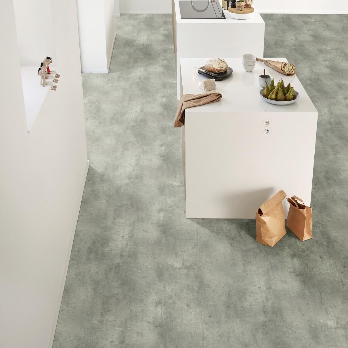 Interfloor Dynamic Concrete 510 - Vinyl - Black Tex Backing