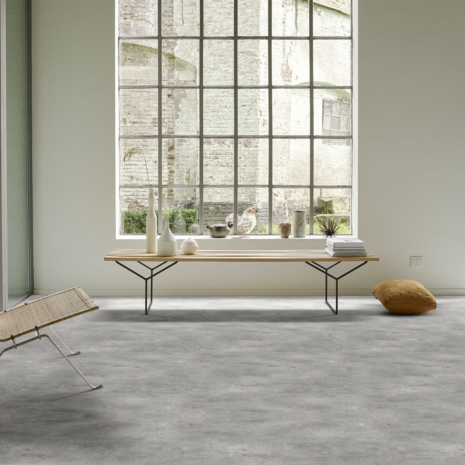 Interfloor Dynamic Concrete 576 - Vinyl - Black Tex Backing