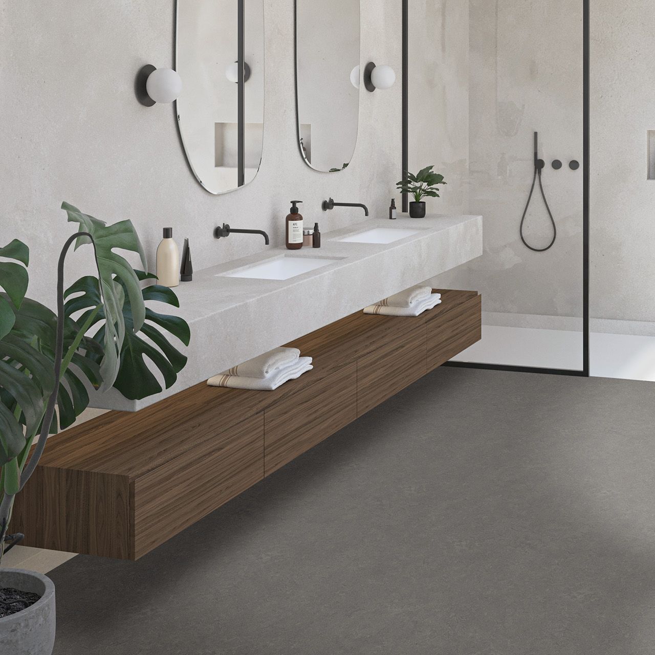 Interfloor Dynamic Lino 250 - Vinyl - Black Tex Back