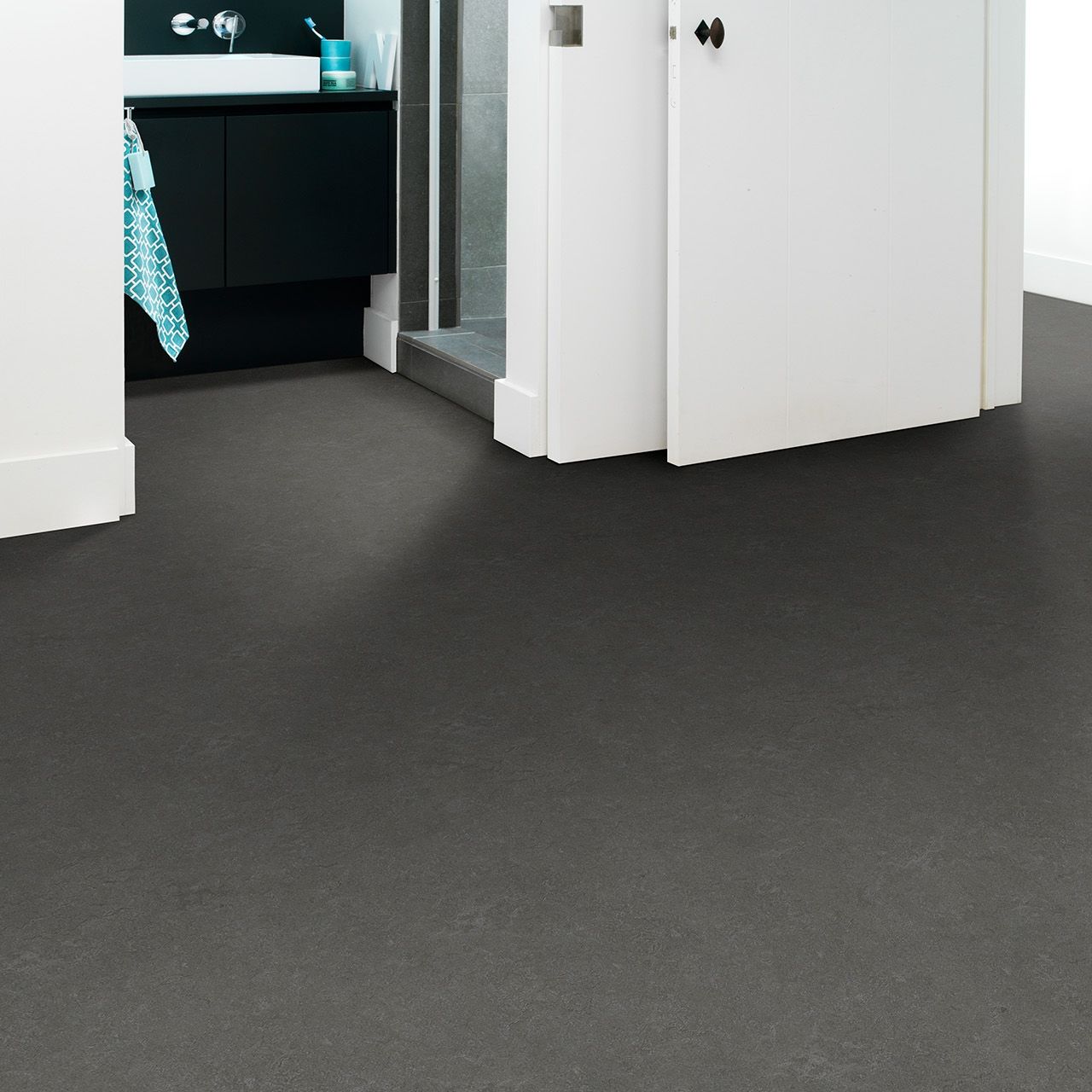 Interfloor Dynamic Lino 265 - Vinyl - Black Tex Back