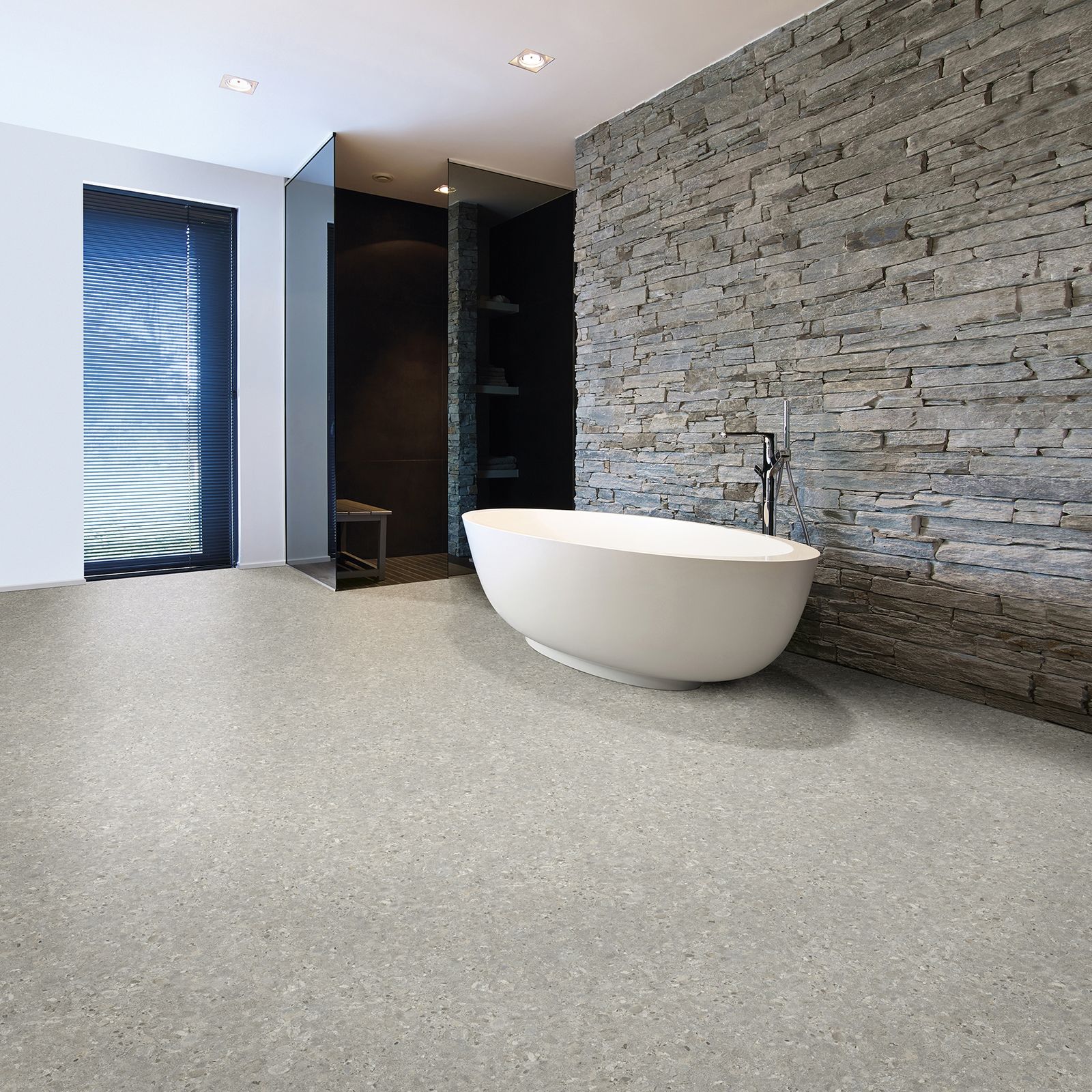 Interfloor Dynamic Stone 271 - Vinyl - Black Tex Back