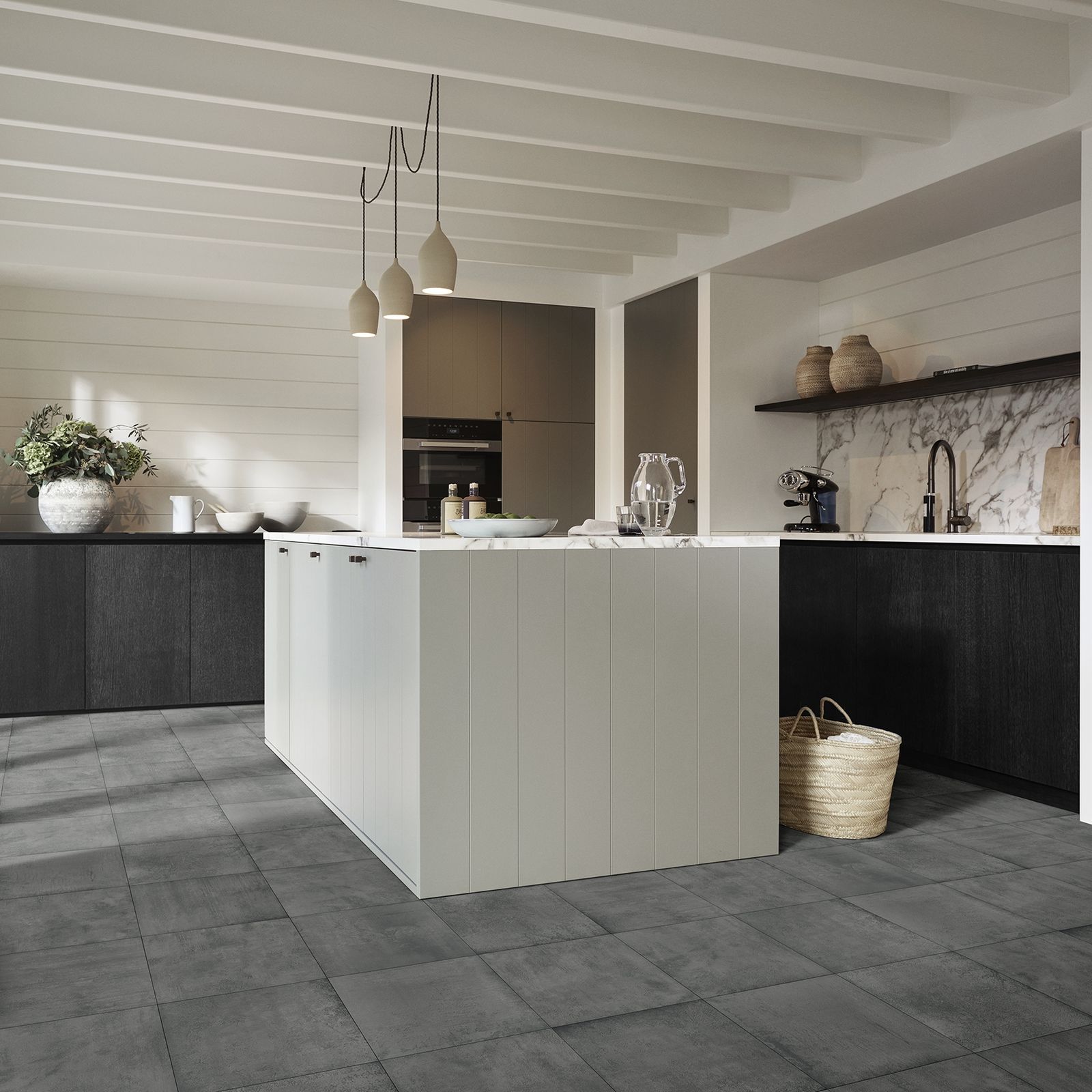 Interfloor Dynamic Stone 899 - Vinyl - Black Tex Back