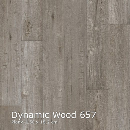 Interfloor Dynamic Wood 657 - Vinyl - Black Tex Back