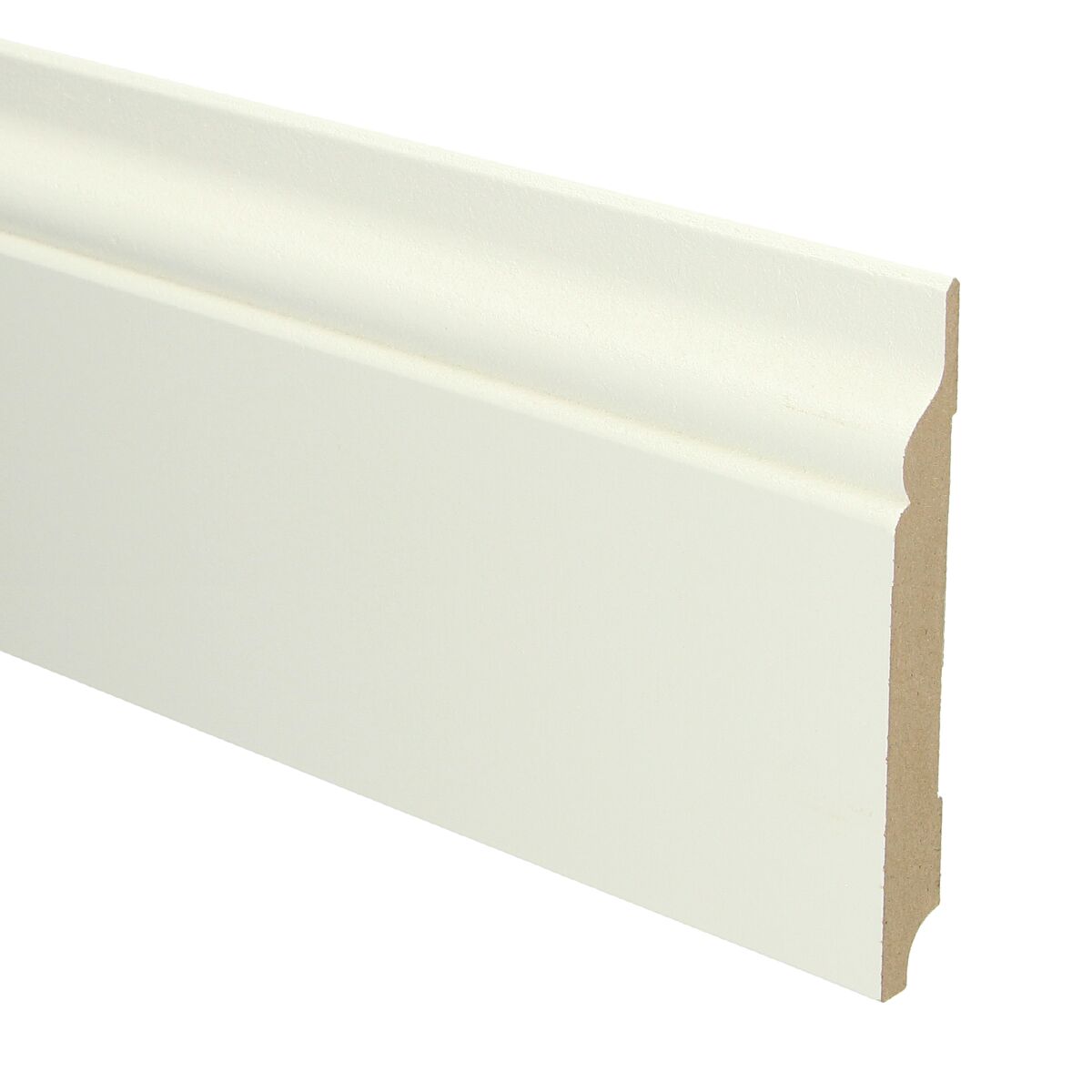 MDF Romantische Plint 150x18 RAL 9010 Zuiver Wit 16055