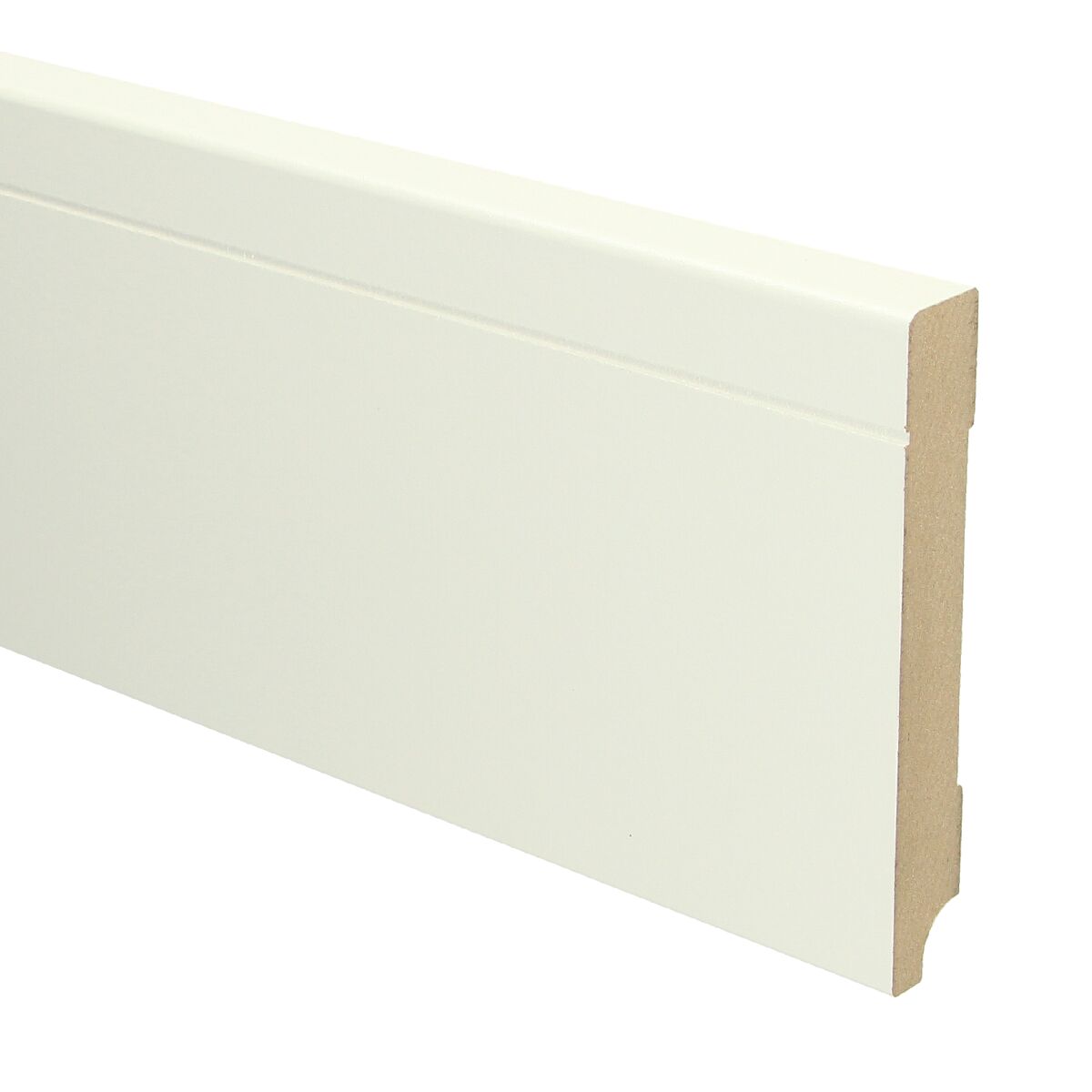 MDF Tijdloze Plint 120x18 RAL 9010 Zuiver Wit 16097