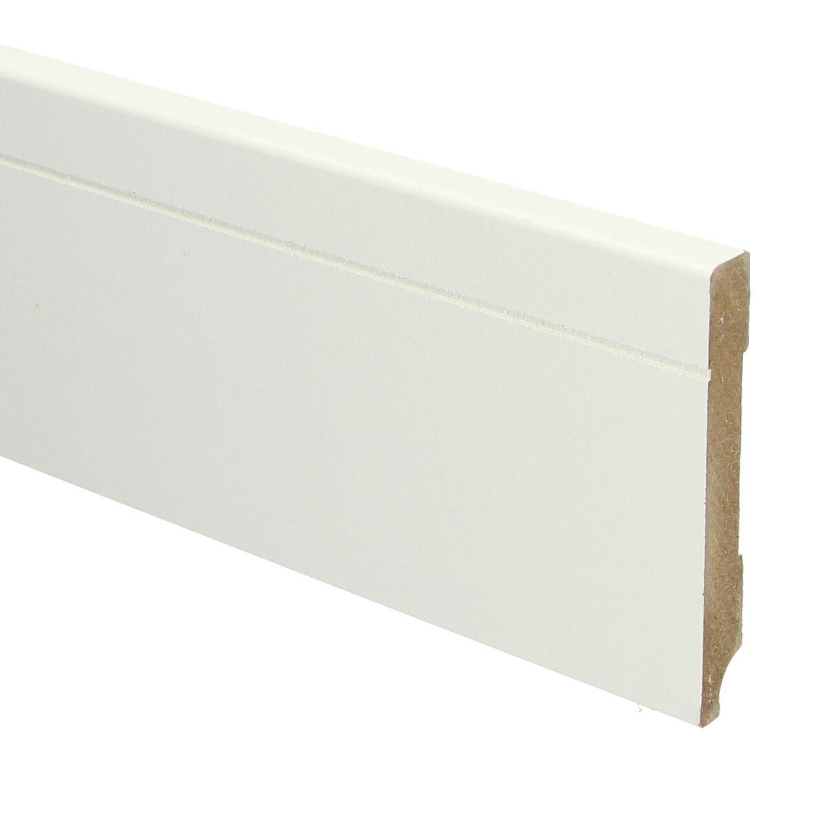 MDF Tijdloze Plint 90x12 RAL 9010 Zuiver Wit 16091