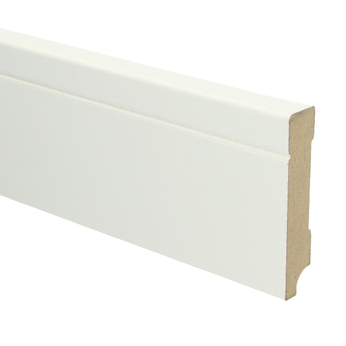 MDF Tijdloze Plint 90x18 RAL 9010 Zuiver Wit 16096