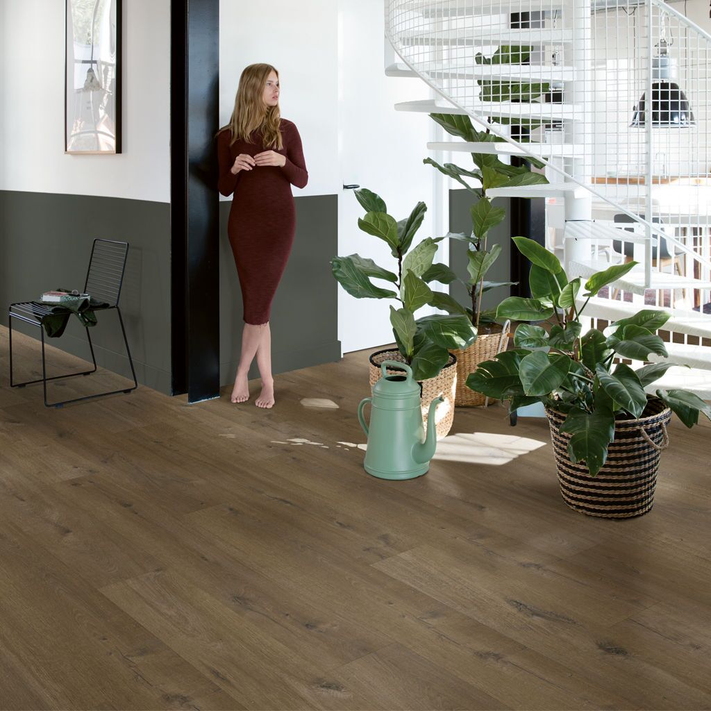 Quick-Step Fuse SGMPC20330 Linnen Eik Donkerbruin - Plak PVC Vloer