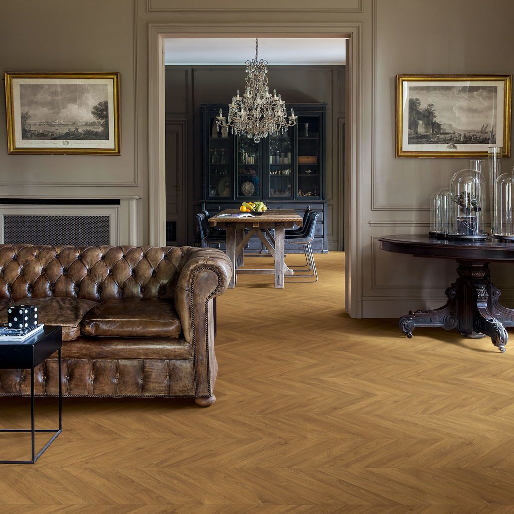 Quick-Step Impressive Patterns IPA4162 Eik Visgraat Bruin - Laminaatvloer