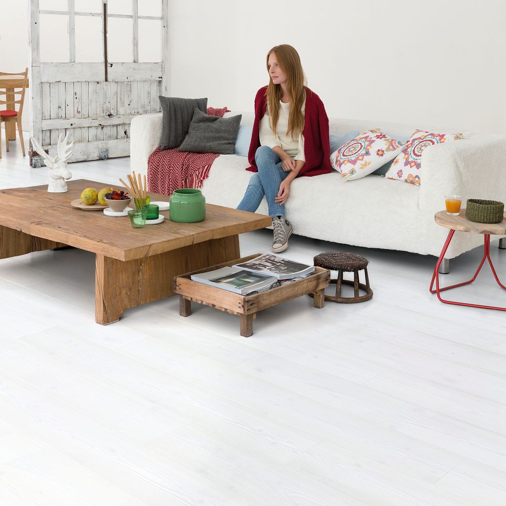 Quick-Step Impressive Ultra IMU1859 Witte Planken - Laminaatvloer