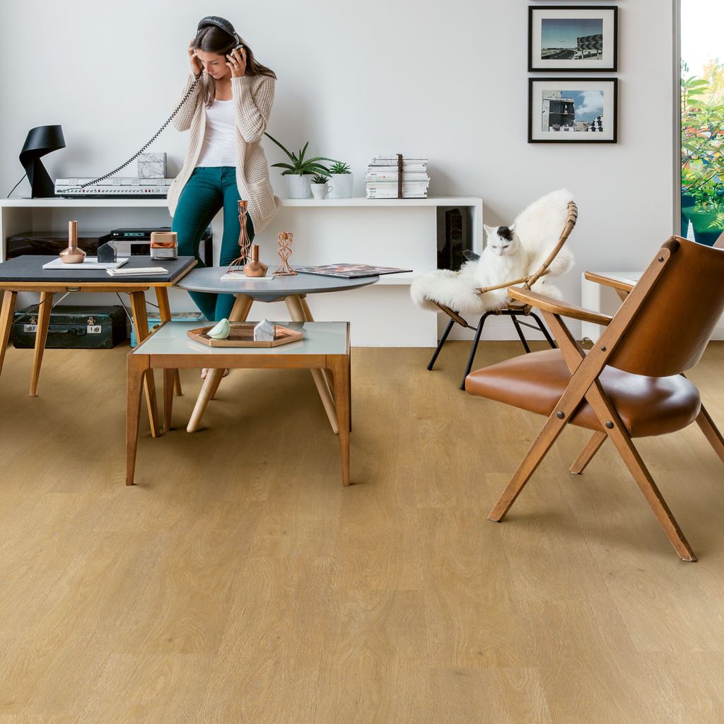 Quick-Step Liv SGSPC20311 Satijn Eik Naturel - Plak PVC Vloer
