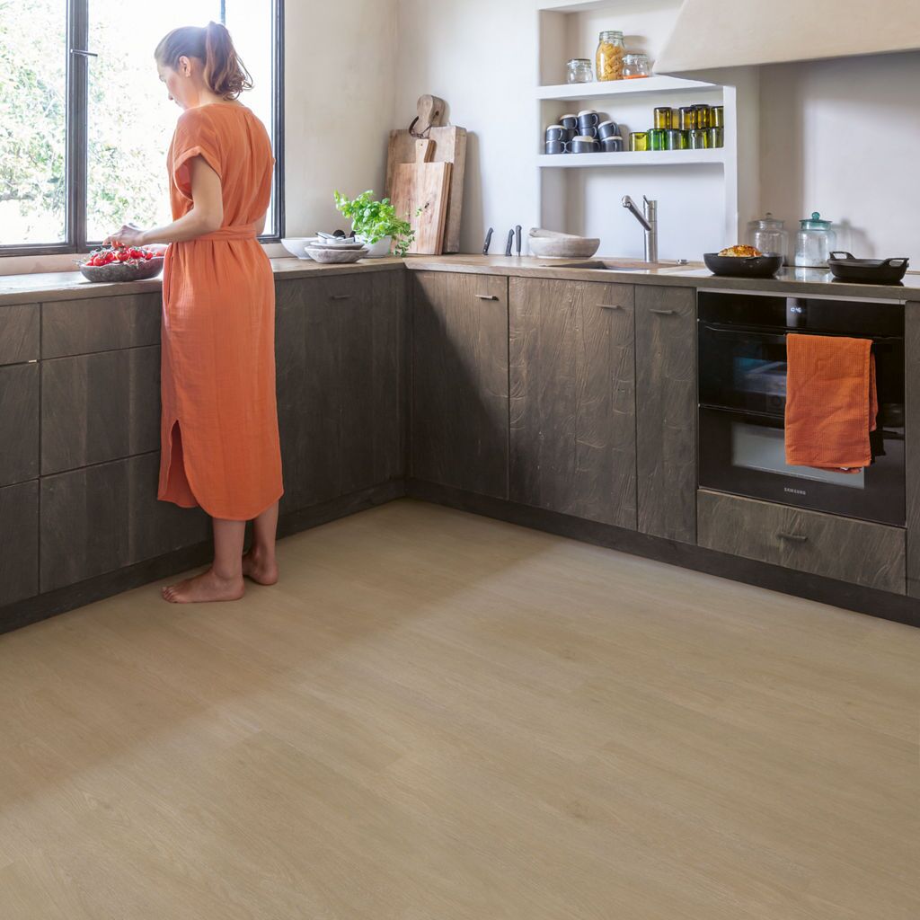 Quick-Step Liv SGSPC20317 Satijn Eik Greige - Plak PVC Vloer