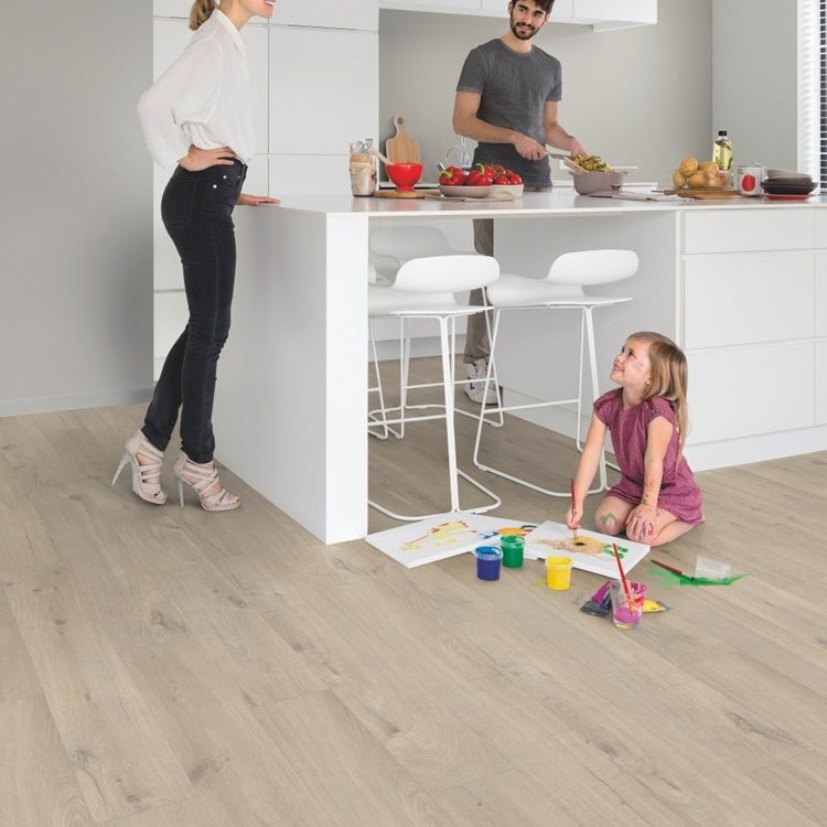 Quick-Step Livyn Pulse Click PUCL40103 Katoen Eik Beige - Klik PVC Vloer