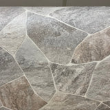 Actie Vinyl Grijs Gebroken Steenmotief 400cm Breed