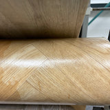 Actie Vinyl Naturel Eiken in Visgraatmotief 400cm Breed