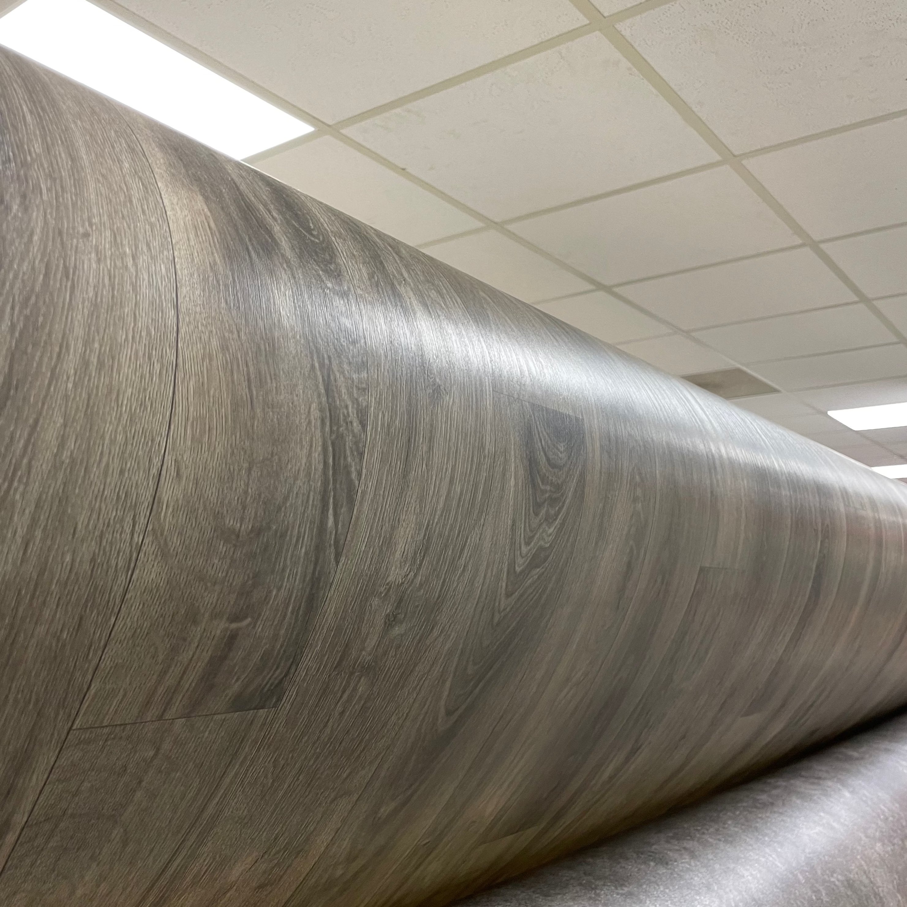 Actie Vinyl Donkerbruin Eiken Smalle Planken 400cm Breed