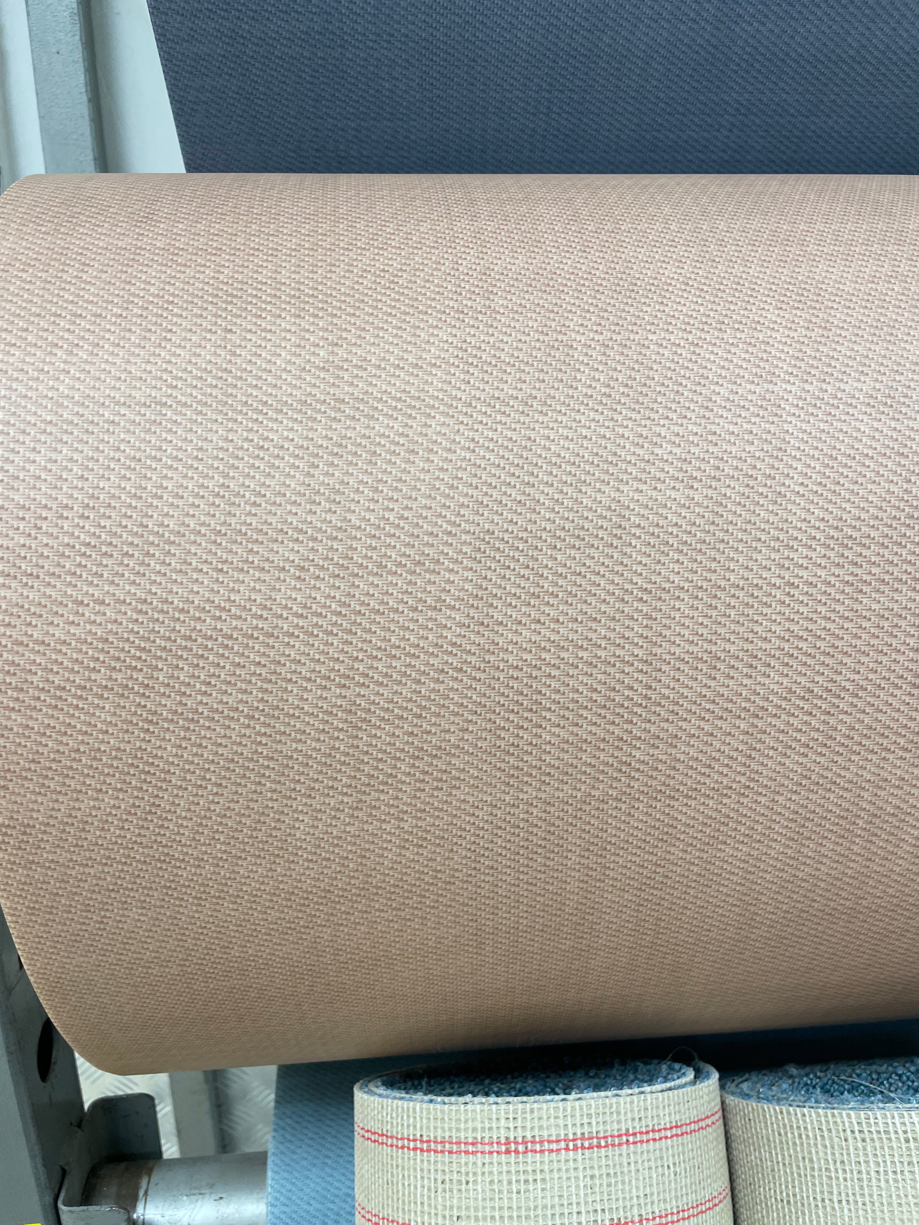 Actie Vinyl in Textiel Motief Creme Projectkwaliteit 400cm Breed