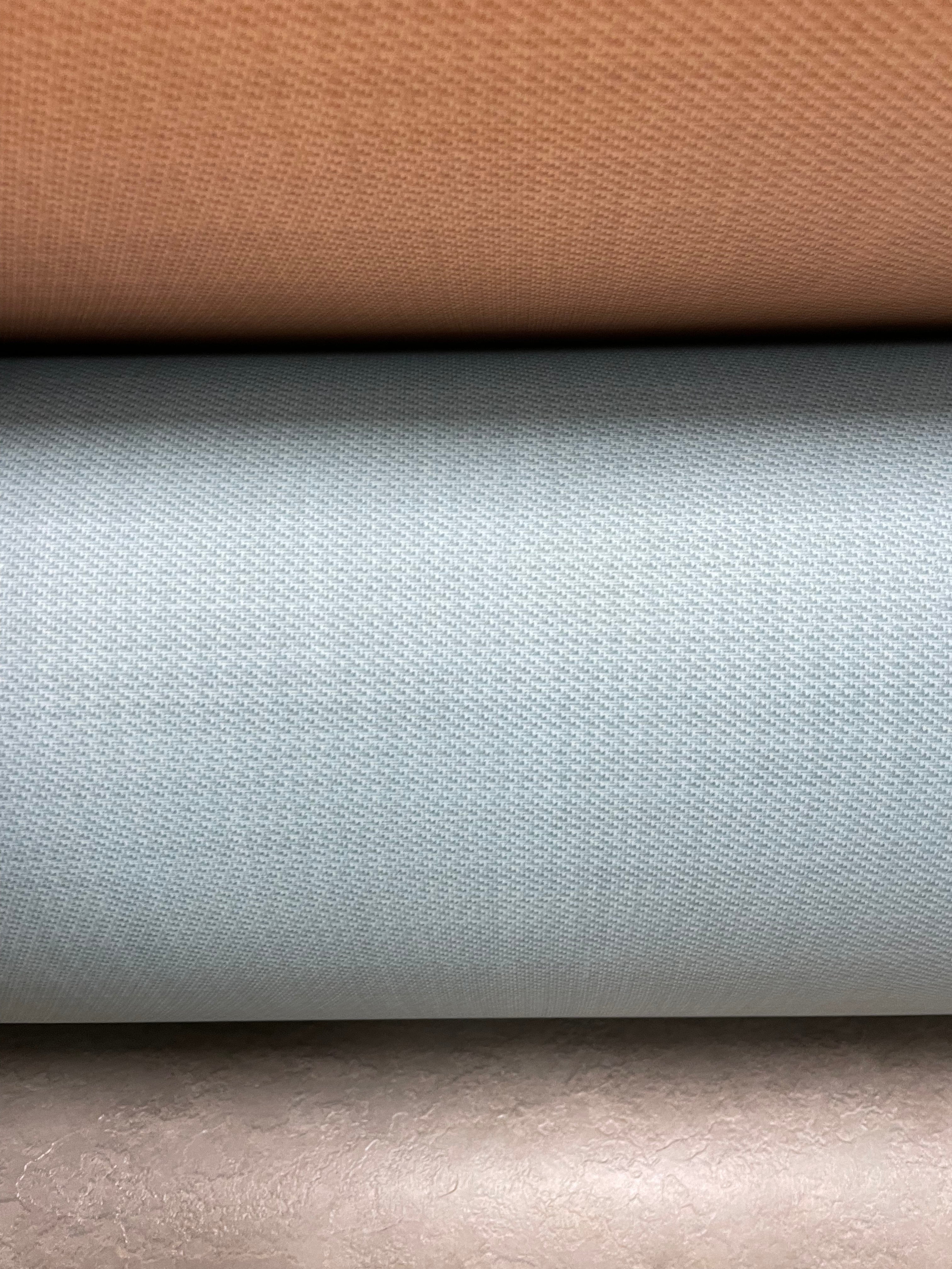 Actie Vinyl in Textiel Motief Turquoise Projectkwaliteit 400cm Breed