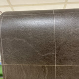 Actie Vinyl Antraciet Tegelmotief 400cm Breed