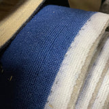 Actie Tapijt Blauw Fijn Geweven Kortpolig 400cm Breed