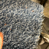 Actie Tapijt Blauw Chinchilla Hoogpolig 400cm Breed