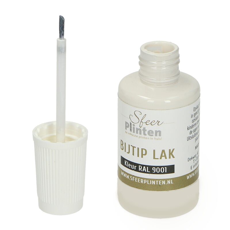 Sfeerplinten bij-tip-lak RAL 9001 - 20 ml