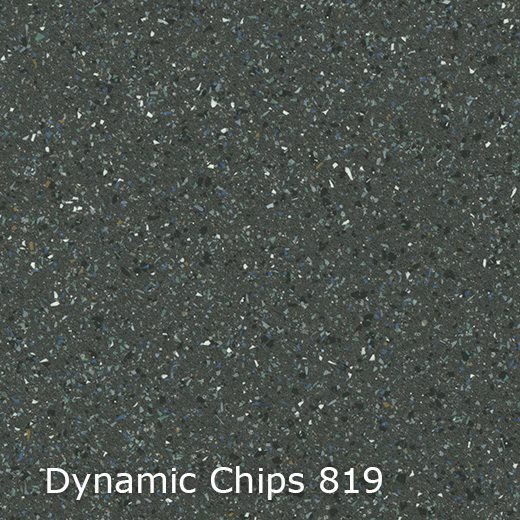 Interfloor Dynamic Chips 819 - Vinyl - Black Tex Backing