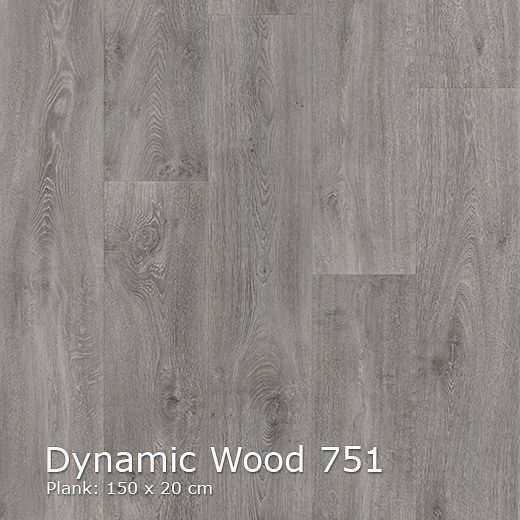 Interfloor Dynamic Wood 751 - Vinyl - Black Tex Back