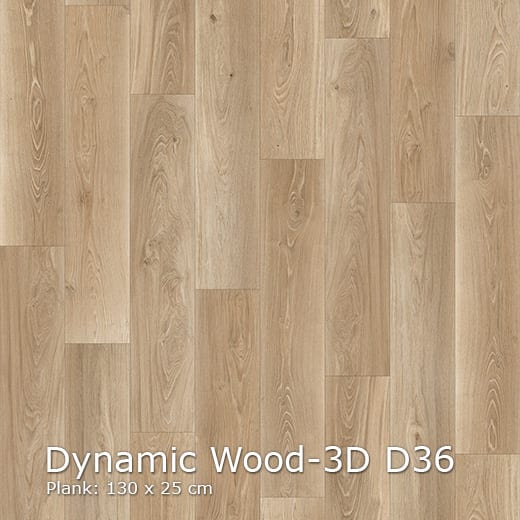 Interfloor Dynamic Wood 3D D36 - Vinyl - Black Tex Backing