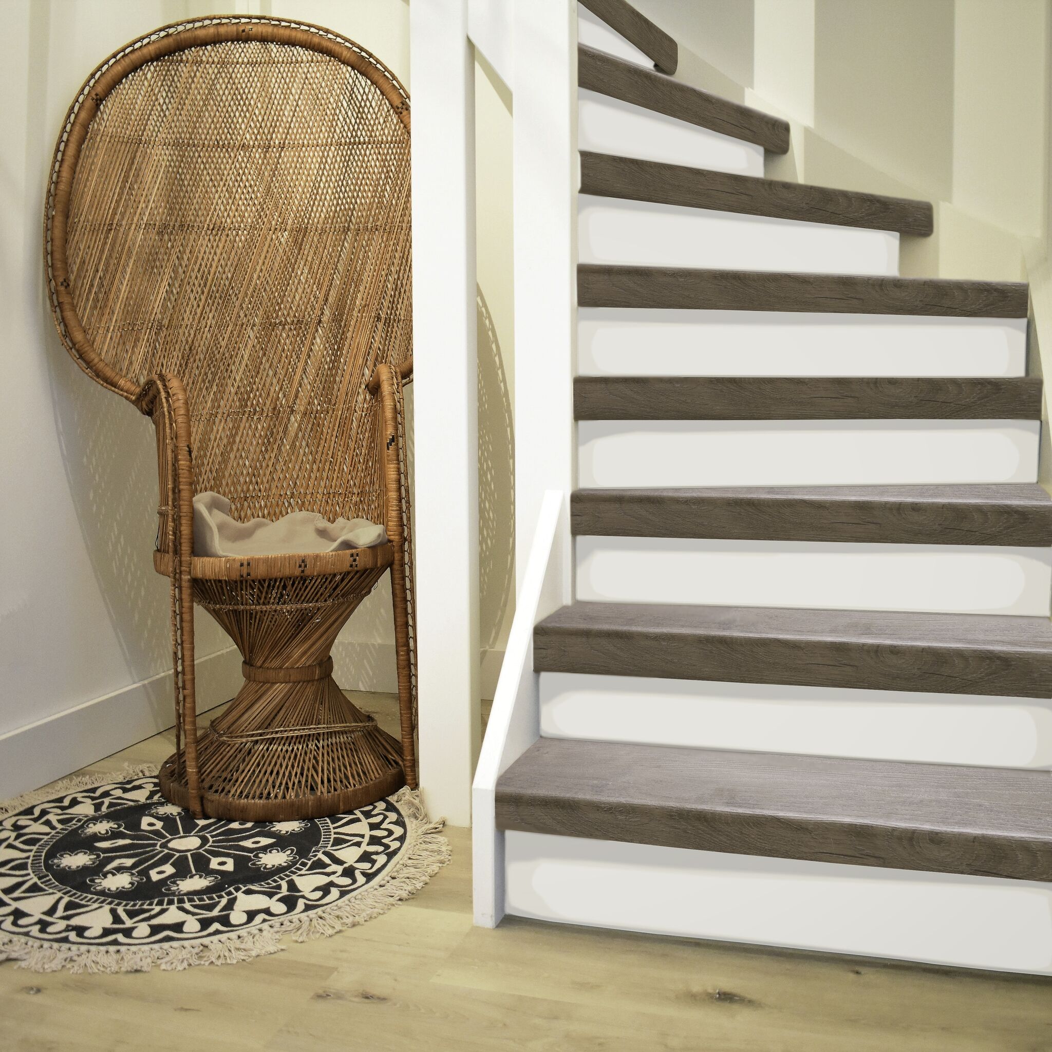 Traptreden - Easystairs 052 Oak Dark - 62x140cm - Traprenovatie PVC